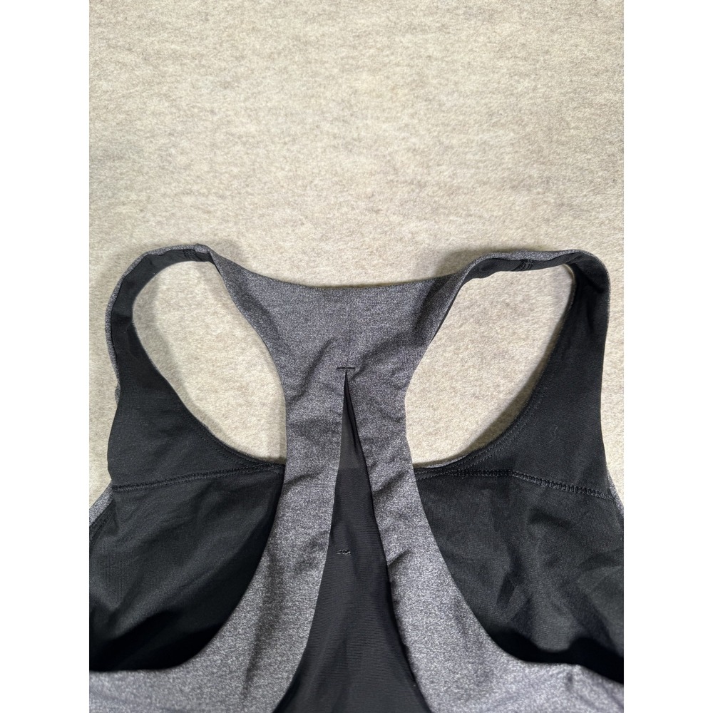 Lululemon Invigorate Sports Bra Women 8 Gray Black Racerback Removable Cups Yoga - Picture 4 of 9